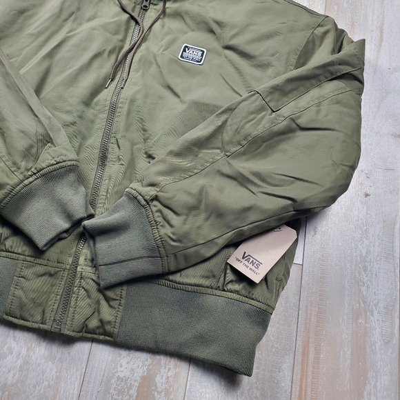 Vans Jackets & Coats Vans Check Boom Hooded Bomber Jacket Womens